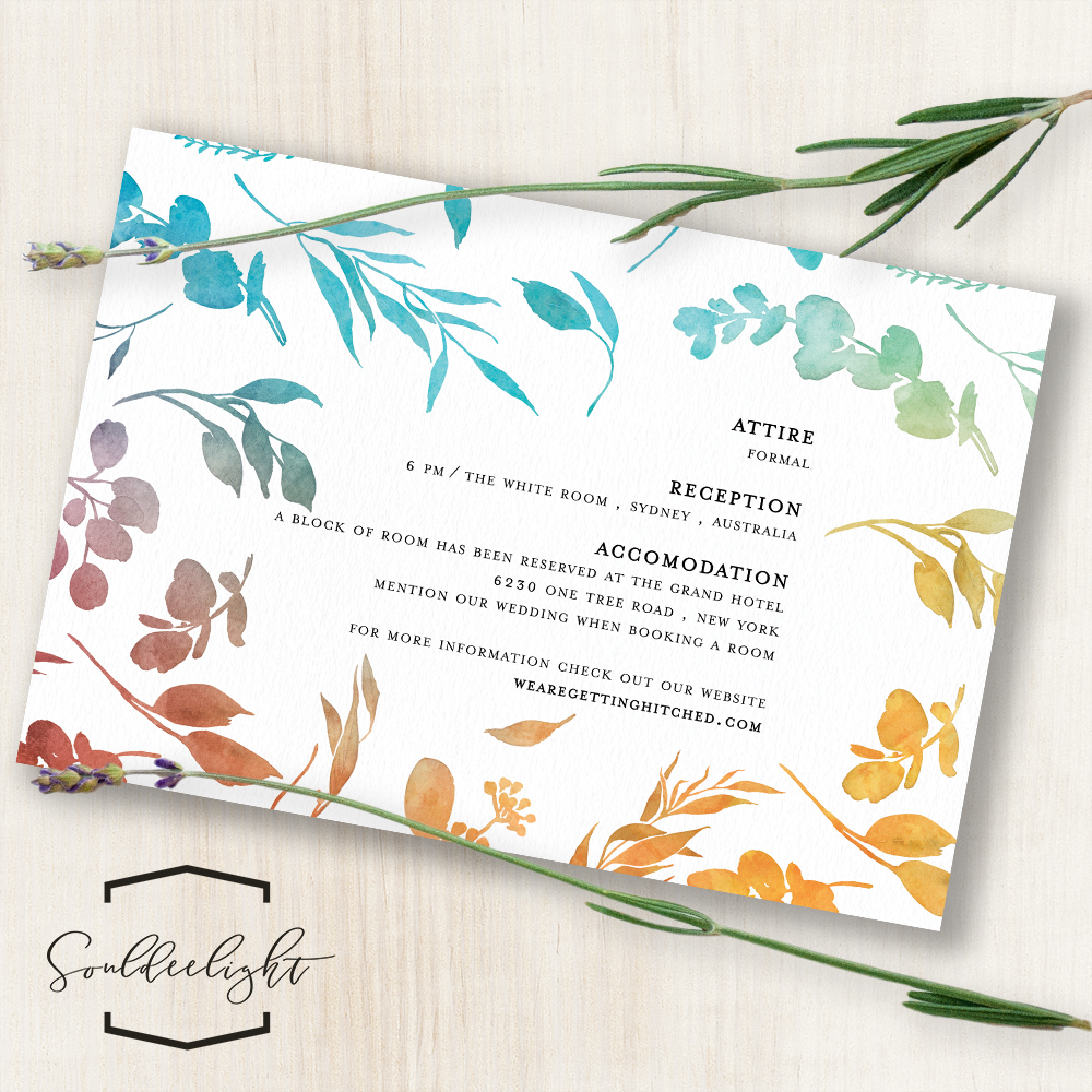 Reception Wedding Invitation Cards Souldeelight Design Studio